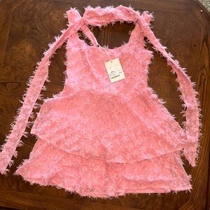 SHOW ME YOUR MUMU PINK BOW DRESS